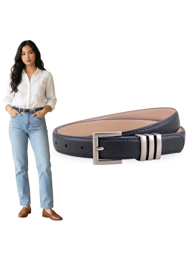 Classic Milano Women's Belt with Gift Box | Faux Leather Ladies Belt for Dresses, Jeans & Gowns | Stylish Womens Belt | Adjustable Girls Belt | Belt for Women with Elegant Buckle - Image 1